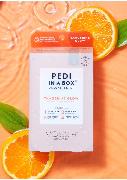 New York Pedi In A Box Deluxe Mandalina Glow 4 Adımlı Pedikür Seti fiyatları