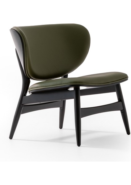 Spider Modern Retro Zeytin Yeşili Deri Berjer fiyatları