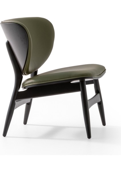 Spider Modern Retro Zeytin Yeşili Deri Berjer fırsatları