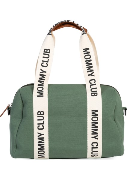 Mommy Club Bag Yeşil Kanvas Anne Bebek Bakım Çantası