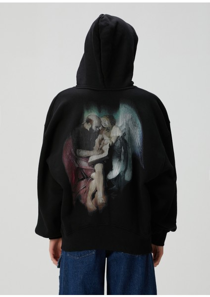 San Matthew Siyah Kapüşonlu Sweatshirt fırsatları