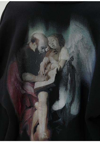 San Matthew Siyah Kapüşonlu Sweatshirt indirimleri