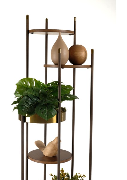 Kahverengi Gold Kule Saksılı Çiçeklik fırsatları