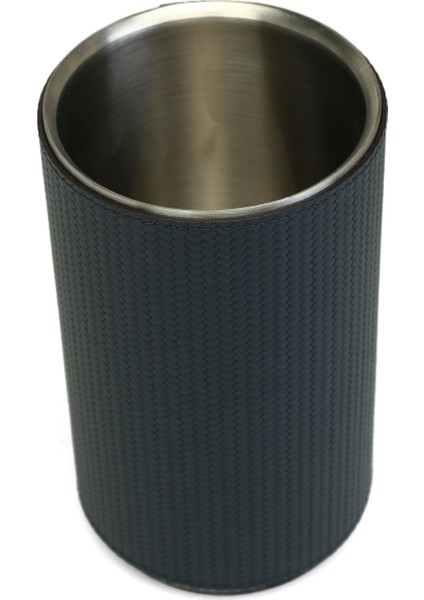 Lacivert Silindir Formlu Deri Şişe Soğutucusu fiyatları