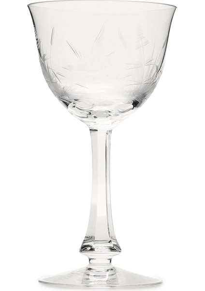 Şeffaf Desenli Kristal Şarap Kadehi