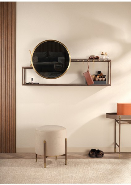 Kirit Bej Metal Ayaklı Puf fırsatları