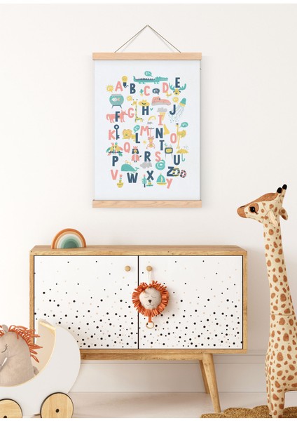 Alfabe Çocuk Odası Çerçeveli Poster fiyatları