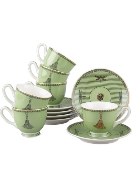 Lucy Porselen 6'lı Kahve Fincanı Seti