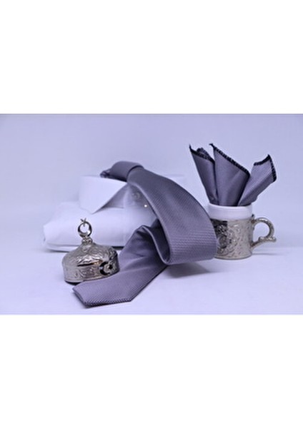 Dokuma Mendilli Kravat