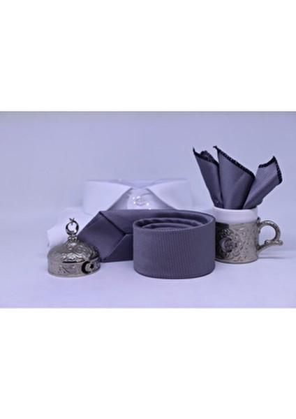 Dokuma Mendilli Kravat