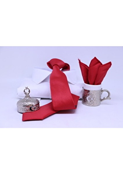 Dokuma Mendilli Kravat