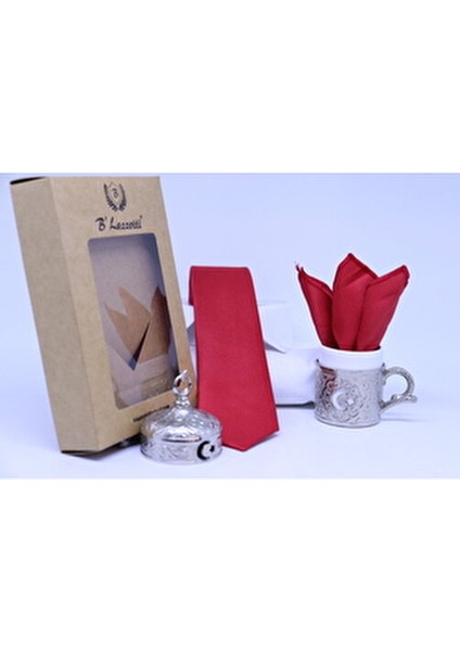 Dokuma Mendilli Kravat