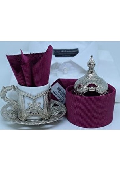 Dokuma Mendilli Kravat