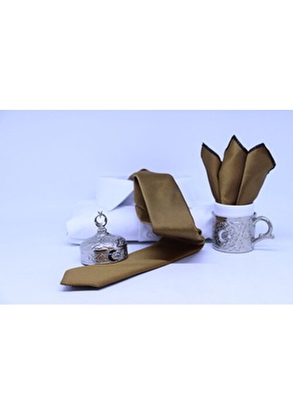 Dokuma Mendilli Kravat