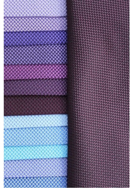 Erkek Mürdüm Rengi Armüllü Kuşgözü Desenli Dar Mendilli Kravat fiyatları