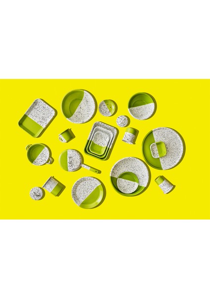 Mind-Pop Lime Emaye Kare Meze Tabağı 11 cm fırsatları