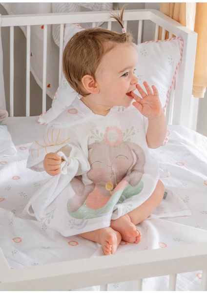 Loulou Organik Pamuk Kız Bebek Çocuk Müslin Panço Bornoz indirimleri