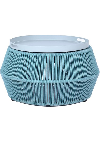 Wo Cage Mavi Turkuaz Alüminyum Bahçe Sehpası fiyatları