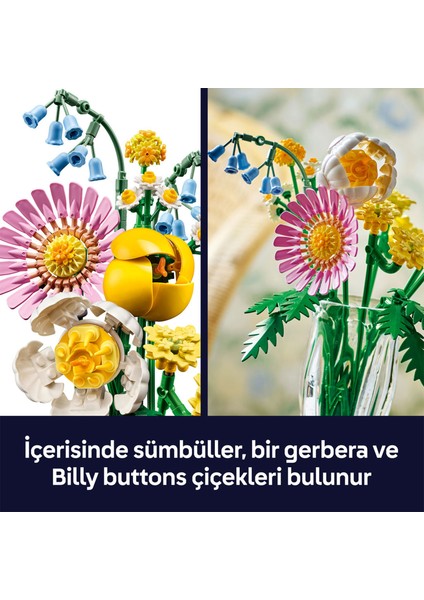 Botanicals Küçük Sarı Buket Yapı Oyuncağı 10347 fırsatları