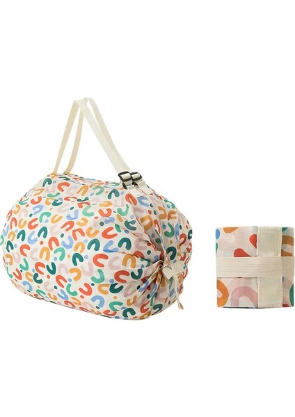 Katlanabilir Alışveriş Çantası Su Geçirmez Seyahat Taşınabilir Depolama Çantası Plaj Çantası Süpermarket Bakkal Alışveriş Bagcolor: A (Yurt Dışından)