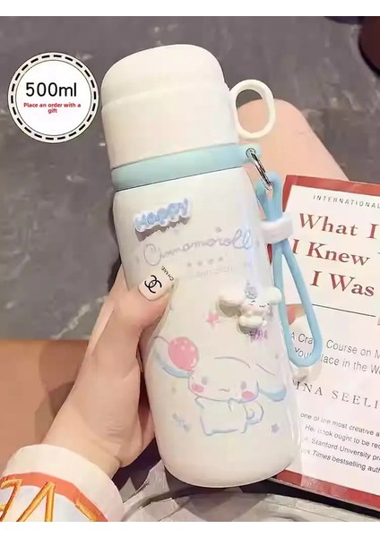 Çocukların Termos Kupası Kızlar Okula Gitmek Için 316 Gıda Sınıfı Su Kupası Sevimli Taşınabilir Çift Içme Cupcapacity: 500ML/RENK: 3 (Yurt Dışından)