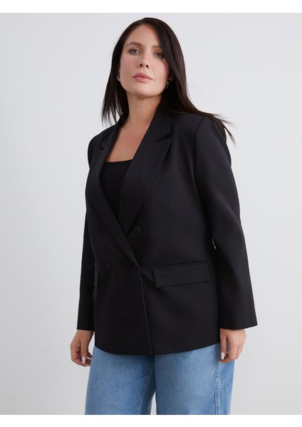 Yeni Sezon Büyük Beden Kadın Blazer Ceket