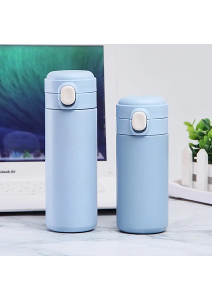 1pc 10OZ/14OZ 304 Paslanmaz Çelik Termal Kupa Dak Ofisi Ev Yalıtılmış Kahve Fincanı Yalıtılmış Fincan Hediyeler Fincan Spor Su Kupası Kapasite: 320ML/RENK: Açık Mavi (Yurt Dışından)