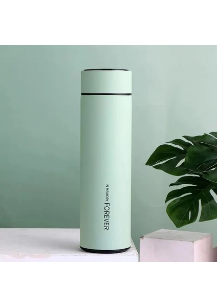 Akıllı Termal Şişe Ekran Sıcaklık Termal Kupa Paslanmaz Çelik Gıda Termos Isıtma Kabı Kapasiteli Çay Suyu Şişesi Için: 500ML/RENK: 01 Green (Yurt Dışından)