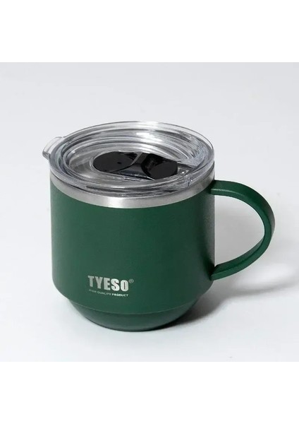 Paslanmaz Çelik Termos Kupası Taşınabilir Kahve Kupa Sıcak Içecekler Sıcak Içecek Kurı Seyahat Ofis Su Kupası Içme Hediye Kapasitesi: 330ML/RENK: Yeşil (Yurt Dışından)