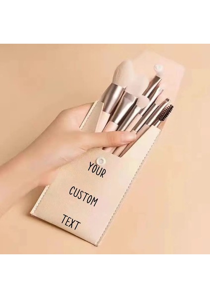 Özelleştirilmiş 8pcs Yumuşak Kaık Makyaj Fırçaları Set Kişiselleştirilmiş Temel Allık Toz Göz Farı (Yurt Dışından)