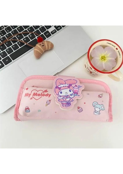 Sanrio Anime Sevimli Hello Kitty Kuromi Melodisi Kalem Kasa Depolama Çantaları Öğrenci Büyük Kapasiteli Kırtasiye Çantaları Girly Doğum Günü Hediyeleri Renk: Melodi (Yurt Dışından)