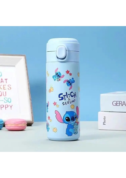 420ML Mini Termos Kahve Kupası Karikatür Deseni Çift Katmanlı Paslanmaz Çelik Su Şişesi Açık Hava Öğrenci Kız Hediye Su Kupası Kapasite: 420ML/RENK: Shidizai (Yurt Dışından)