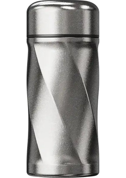 Mini Cep Titanyum Kupa Tumbler 200ML Çay Infuser Ayırma Titan Termos Şişe Kahve Vakum Şişesi Kupası Terimo Termo Titaniokapakite: 200ML 6oz/renk: Açık Gri (Yurt Dışından)