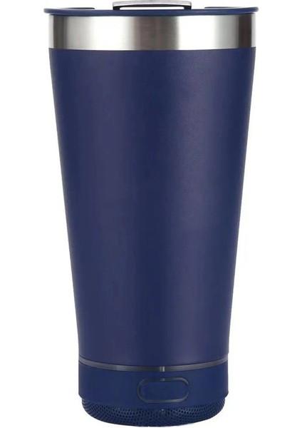 Şişe Açıcı Paslanmaz Çelik ile Taşınabilir Müzik Dağı 16OZ Yeniden Kullanılabilir Basit Su Şişesi Hoparlör Kablosuz Bluetooth Hoparlör Kapasite: 500ML/RENK: Derin Mavi (Yurt Dışından)