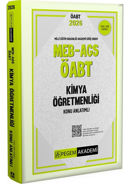 2026 Meb Ags Öabt Kimya Öğretmenliği Konu Anlatımı-Çözümlü Soru Bankası-Ags Konu Soru Seti
