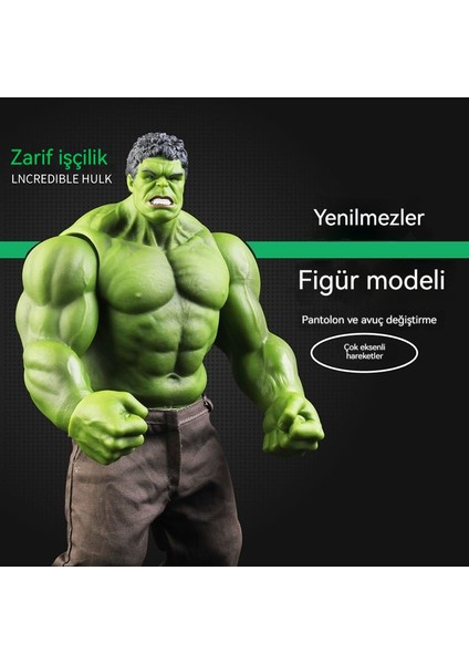 Hulk Avengers Büyük Figür Anime Hediye Bebek Süsleme Modeli Hulk Figür (Yurt Dışından) fırsatları