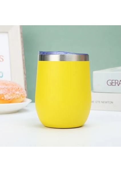 12 Oz Paslanmaz Çelik Çift Katmanlı Sprey Boyalı Yalıtılmış Dak Mini Yumurta Dağı Açık Araba Taşınabilir Kahve Cupcapacity: Pensu 12OZ/RENK: Siyah (Yurt Dışından)