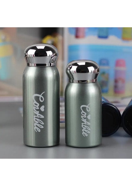 200/260ML Taşınabilir Termos Paslanmaz Çelik Çift Duvar Termal Şişe Seyahat Kupa Vakum Kupası Okulu Ev Çay Kahve Içecek Kupası Kapasite: 260ML/RENK: Yeşil (Yurt Dışından)