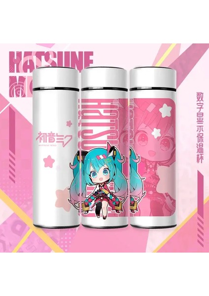 Anime Termo Şişe Paslanmaz Çelik Kawaii Kur Anime Periferik Yalıtımlı Hydrofask Su Sıcaklığı Ekran Vakum Şişeler Kapasitesi: 500ML/RENK: 2 (Yurt Dışından)