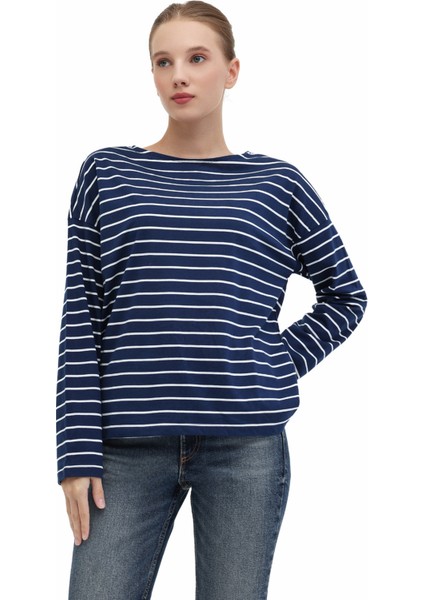 Wb 14BERRA 5pr Lacivert Kadın Uzun Kol T-Shirt