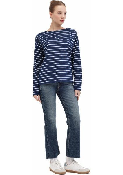 Wb 14BERRA 5pr Lacivert Kadın Uzun Kol T-Shirt