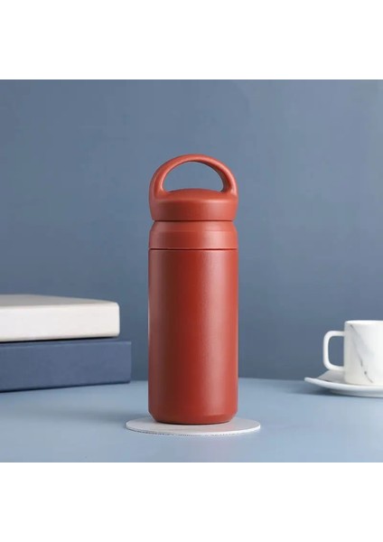 500ML Su Şişeleri Protable Paslanmaz Çelik Dalı Termos Yalıtımlı Yüksek Kapasiteli Içme Şişesi Kahve Kupası Seyahat Kupa Kapasitesi: (17OZ) 500ML/RENK: Kırmızı (Yurt Dışından)