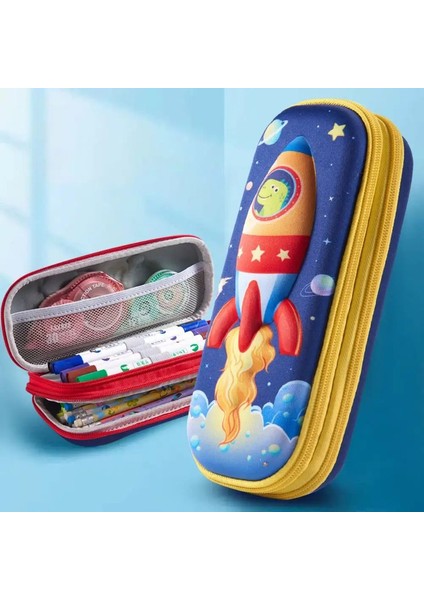 3D Eva Çift Katmanlı Büyük Kapasiteli Pencil Kılıfları Kızlar Için Karikatür Su Geçirmez Kalem Kutusu Kızlar Yaratıcı Kalem Saklama Kutusu Güzel Öğrenci Çarşamba: 04 (Yurt Dışından)