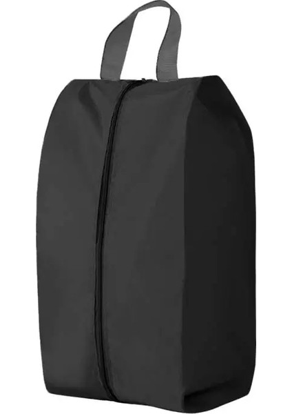Toz Geçirmez Ayakkabılar Depolama Çantaları Taşınabilir Naylon Ayakkabı Çanta Sağlam Fermuarlı Çantalı Kasa Su Geçirmez Cep Ayakkabıları Organizatörler: M-34.5X17X12CM/RENK: Siyah (Yurt Dışından)