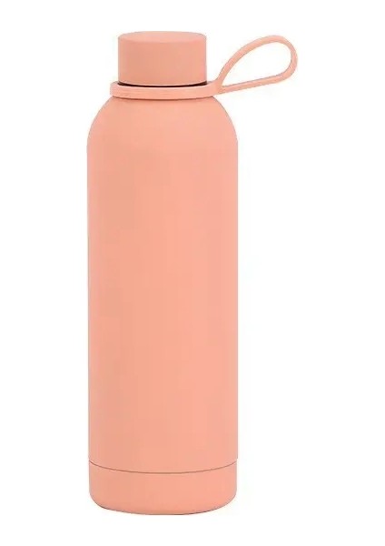 500ML 304 Paslanmaz Çelik Küçük Şişe Kollu Açık Hava Taşınabilir Spor Kupası Vakum Yalıtımlı Termos Hediye Kavşak: 500ML/RENK: Beyaz (Yurt Dışından)