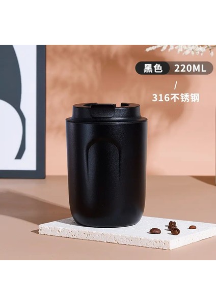 Sızın Geçirmez Seyahat Içecekler Paslanmaz Çelik Mini Dak Fincan Termal Vakum Şişeleri Kapak Yalıtılmış Termos Bottlecapity: 220ML/RENK: Kırmızı (Yurt Dışından)