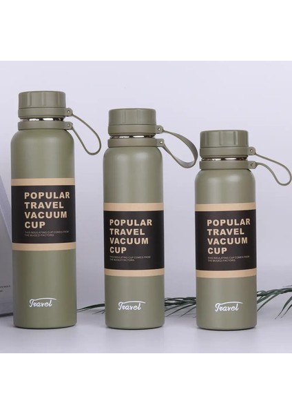 1 Adet Çay Filtresi Çift Duvarlı Vakum Şişesi ile Paslanmaz Çelik Termos Spor Açık Hava Fitness Termal Şişe Yalıtım Kabı Kapasite: 650ML/RENK: Yeşil (Yurt Dışından)