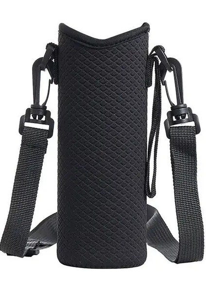 Su Şişesi Kılıfı Ayarlanabilir Omuz Kayışı Depolama Sıcaklığı Şişe Ayakkabı Owala Kupası Aksesuarları Için Su Geçirmez Renk: Black-M (Yurt Dışından)