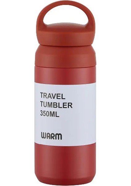 500ML Paslanmaz Çelik Termal Kupa Kahve Ofisi Için Çift Vakum Şişeleri Sıcak Soğuk Yalıtımlı Dak Arabası Seyahat Kupa Kapasite: 500ML/RENK: Kırmızı Saplı (Yurt Dışından)