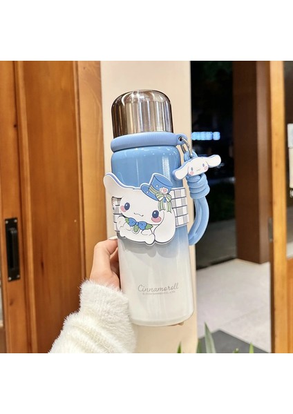 Xw Sanrio Termos Şişe Saman Kupası 600ML Sevimli Kuromi Hello Kitty Kızlar Yetişkin Kupası Paslanmaz Çelik Kawaii Termal Su Bottlecaity: 600ML/RENK: GK06 (Yurt Dışından)